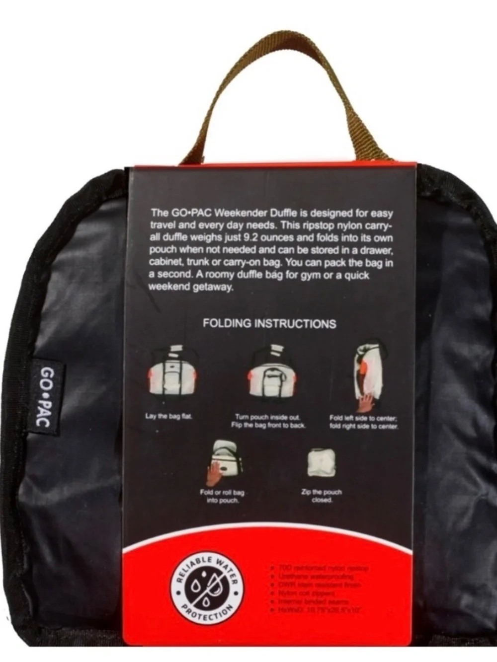 GO PAC WEEKENDER DUFFLE 35L - NIGHT FOREST COLOR